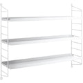 String Pocket Metal White/White - Shelves & Shelving - Orange - Metal