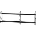 Thumbnail photo of String Wall Rack 50x20, Black, 2-pack - Shelving - Nils Strinning - Black - Metal