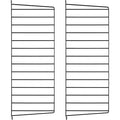 Thumbnail photo of String Wall Rack 75x30, Black, 2-pack - Shelving - Nils Strinning - Black - Metal