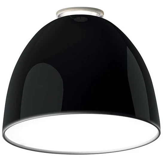 Nur Mini Gloss Ceiling Lamp Glossy Black - Ceiling Lamps - Ernesto Gismondi - Black