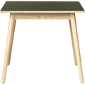 Thumbnail photo of C35a Dining Table 82x82 Cm Olive Green-oak Nature Lacquered