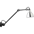 Thumbnail photo of No. 304 L40 Wall Lamp from Lampe Gras (Black Frame, Chrome)