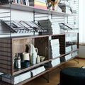 Thumbnail photo of String Magazine Shelves/Wire, Black - Shelving - Nils Strinning - Black - Metal