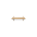 Thumbnail photo of Sector Rack Shelf B: 87 Cm - Black Ash/brass