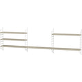Thumbnail photo of String Pocket, Ash/white - Wall shelves - Nils Strinning - Wood-coloured, white - Metal/wood