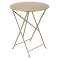Thumbnail photo of Bistro Table Ø 60 cm - Nutmeg - Side Table Outdoor - Beige - Metal