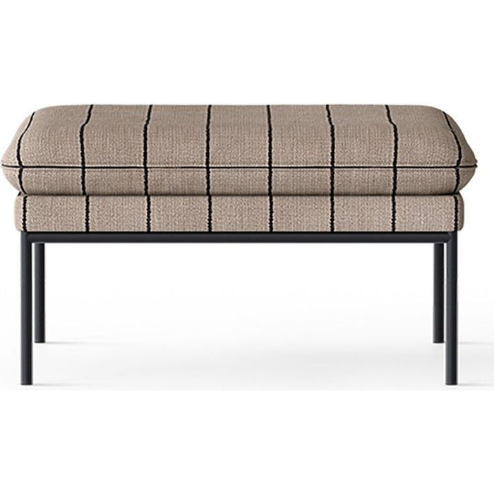 Photo of Turn Puf - Puf - Cashmere - Pasadena - Sand/black - W80 X H42 X D80 Cm