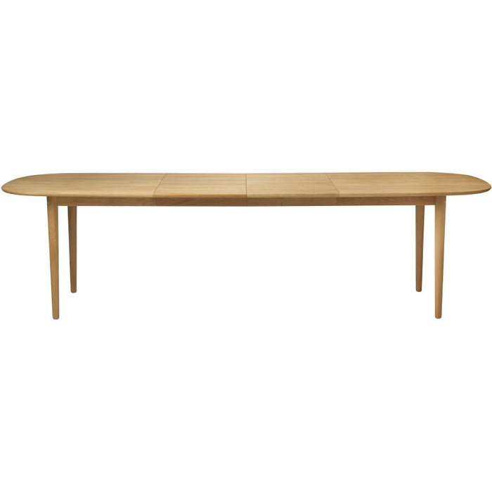 Photo of C63e2til Dining Table 2 Extension Leaves Oak Nature Oiled