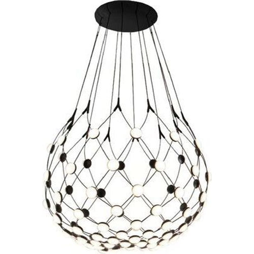 Photo of Mesh D86 Ø55 cm - Chandeliers - Francisco Gomez Paz,Paolo Rizzatto - Black
