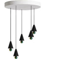 Thumbnail photo of Pendant System Round Plate Black - Cluster Lamps - Daniel Emma - Black