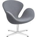 3320 Swan Lounge Chair - Satin Polished Steel Stand