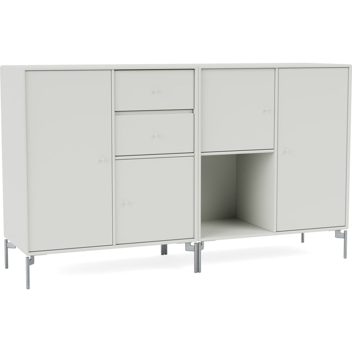 Photo of Couple Sideboard - Nordic / Matt Chrome Legs - Sideboards - Peter J. Lassen - Grå - Mdf