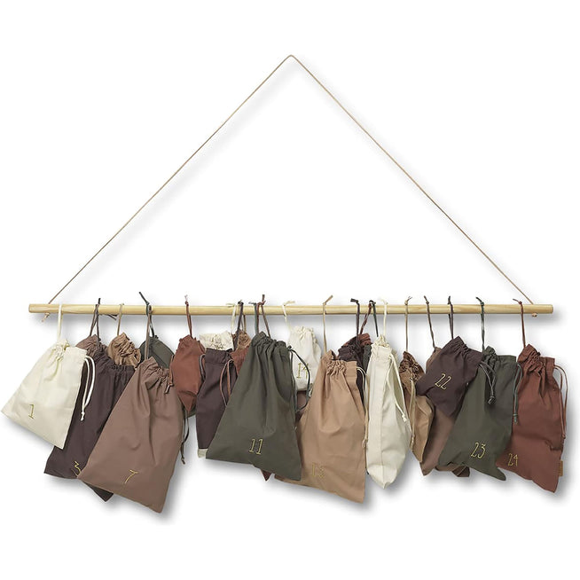 Photo of Christmas Countdown - 24 Bags - Julekalender - Multicolour - H80 X W100 X D1,5 Cm