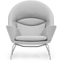 Ch468 Oculus Chair Armchair Stainless Steel Legs