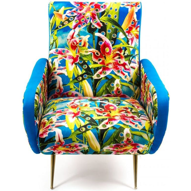 Photo of Armchair Flowers with Holes