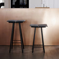 Thumbnail photo of Georg Bar Stool Untreated seat height 66 cm - benches - Christina Liljenberg Halstrøm - Leather/wood/wool