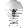 Thumbnail photo of Wire Table Lamp Ø40 Cm Chrome/white - Bordslampor - Verner Panton - Vit