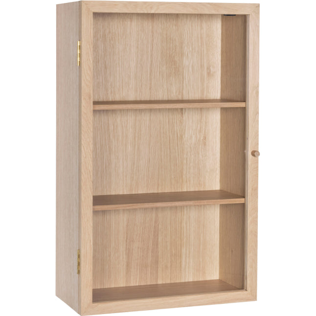 Photo of Wall Cabinet Glass/Oak Veneer - Natural