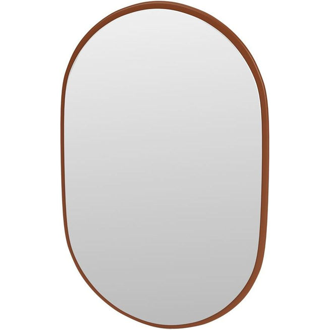 Photo of Look Oval Mirror - Anthracite - Half Body Mirrors - Peter J. Lassen - Black