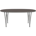 Thumbnail photo of W616 Superellipse, 100x170 cm, laminate, grey, chrome, height 72 cm - dining table - Arne Jacobsen,bruno mathsson,piet hein - grey - metal/wood