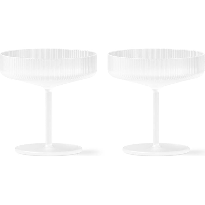 Photo of Ripple Champagne Saucer (set Of 2) - Champagneglas