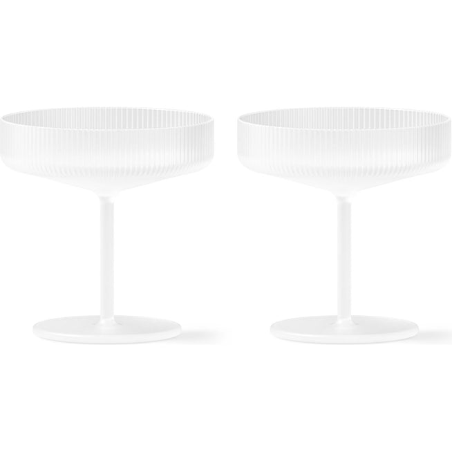 Photo of Ripple Champagne Saucer (set Of 2) - Champagneglas