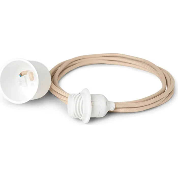 Photo of Fabric Cord Set - Ledning - Pendant - Sand