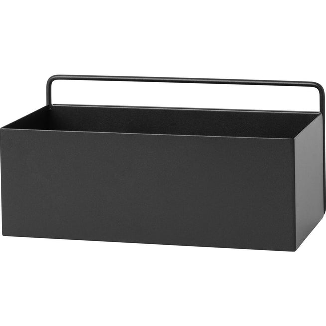 Photo of Wall Box - Rectangle - Plantestand - Sort - W30,6 X H15,6 X D14,6 Cm