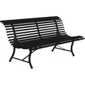 Thumbnail photo of Louisiane Bench 200 cm Liquorice 42 - Garden Benches - Black - Metal