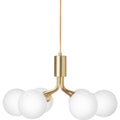 Thumbnail photo of Apiales 6 Pendant Brushed Brass/opal