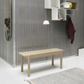 Thumbnail photo of Linear Wood Bench 110 cm, Oak - Benches - Thomas Bentzen - Wood Coloured - Wood