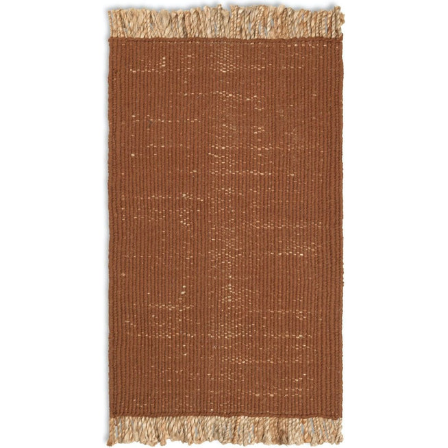 Photo of Block Mat - Gulvtæppe - Dark Brick - B: 80 X H: 50 Cm