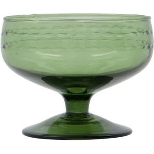Photo of Vintage Dessert Dishes Green Set of 6 Pieces