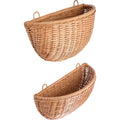 Thumbnail photo of Braided Wall Pockets - Kurv - Natural / Set Of 2 - W: 45 X H: 41 X D: 18.5 Cm