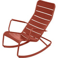 Thumbnail photo of Luxembourg Rocking Chair Red Ochre 20 - Outdoor Armchairs - Metal
