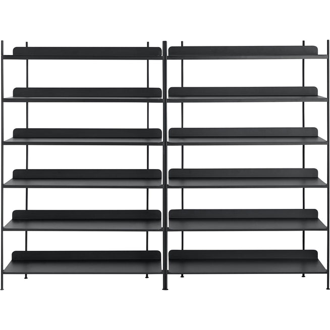 Photo of Compile Shelving System/configuration 8, Black - Shelving System - Cecilie Manz - Black - Metal