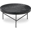Thumbnail photo of Marble Sofabord - Sofabord - Large - Black - Ø: 70.5 X H: 35 Cm