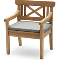 Drachmann Chair Cushion, Outdoor Textile / Ash - Dynor & Kuddar - Skagerak Design Team - Grå