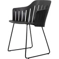 Thumbnail photo of Choice Stol - Aluminium - Indendørs - Spisebordsstol - Frame: Black, Aluminium / Seat: Black - W59 X D53 X H42 Cm