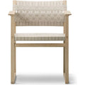 Thumbnail photo of Bm62 Rattan armchair, lacquered oak stand