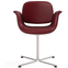 Flamingo Chair 3381 By Foersom & Hiort-lorenzen - Spisebordsstol - Max 93 Indian Red / Stainless Steel - W68 X D63 X H80 X Sh45 Cm