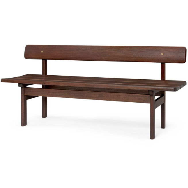 Photo of BMO699 Asserbo bench with backrest oiled eucalyptus