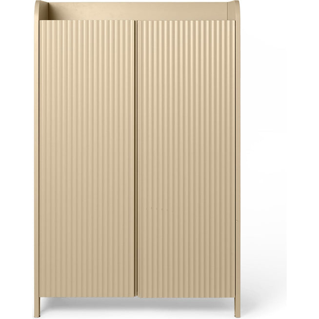Photo of Sill Cupboard - Skab - Low - Cashmere - W70 X H110 X D40 Cm