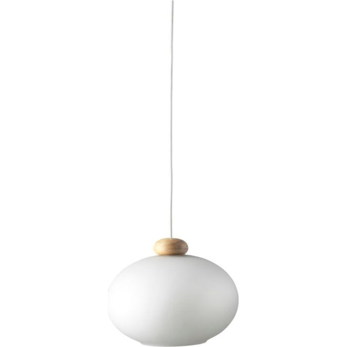 Photo of U2 Hiti Pendant Lamp Opal-oak Nature Lacquered