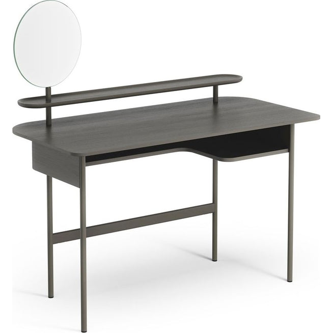 Photo of Luna Desk With Shelf And Mirror Oak