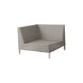 Thumbnail photo of Connect Modules - Garden Sofa - Sofa Corner Module w. White Cane-line Night Cushion - W: 84 x D: 84 x H: 64 x Sh: 30 cm