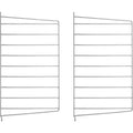 Thumbnail photo of String Wall Rack 50 x 30 cm - Galvanized 2-pack - Outdoor Storage - Nils Strinning