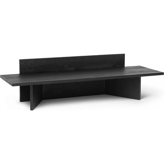 Photo of Oblique Bench - Bænk - Black Oiled Oak - W120 X H33 X D40,3 Cm