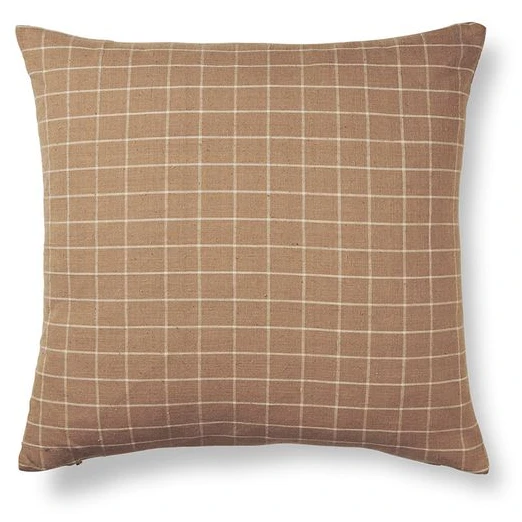 Photo of Brown Cotton Cushion Cover - Pudebetræk