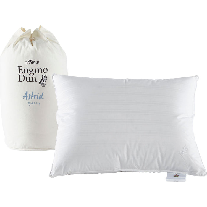 Astrid Down Pillow, Soft & Low, 50x60 cm - Pillows - White